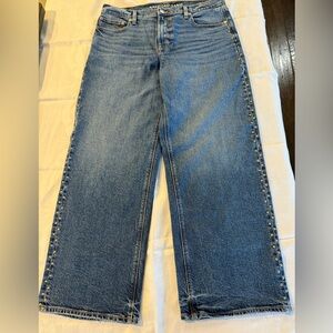 NWOT AMERICAN EAGLE Copper Rivets Stovepipe Size 12 Zip Front never worn